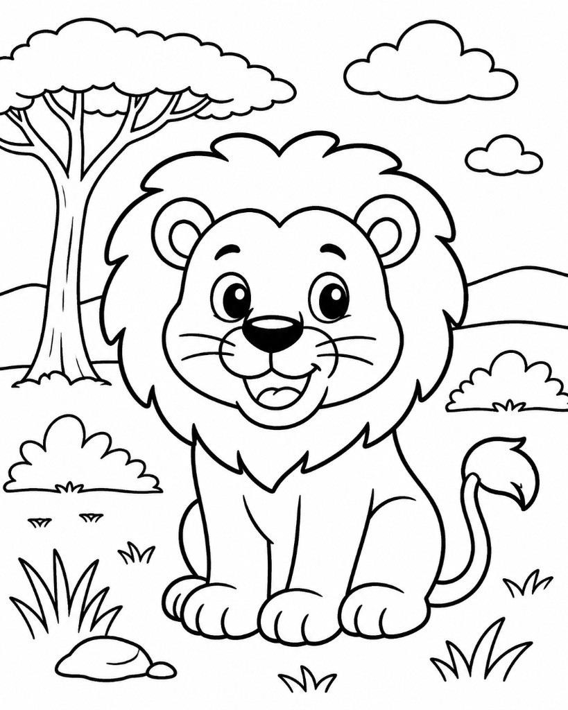 Exemplo: leão da savana