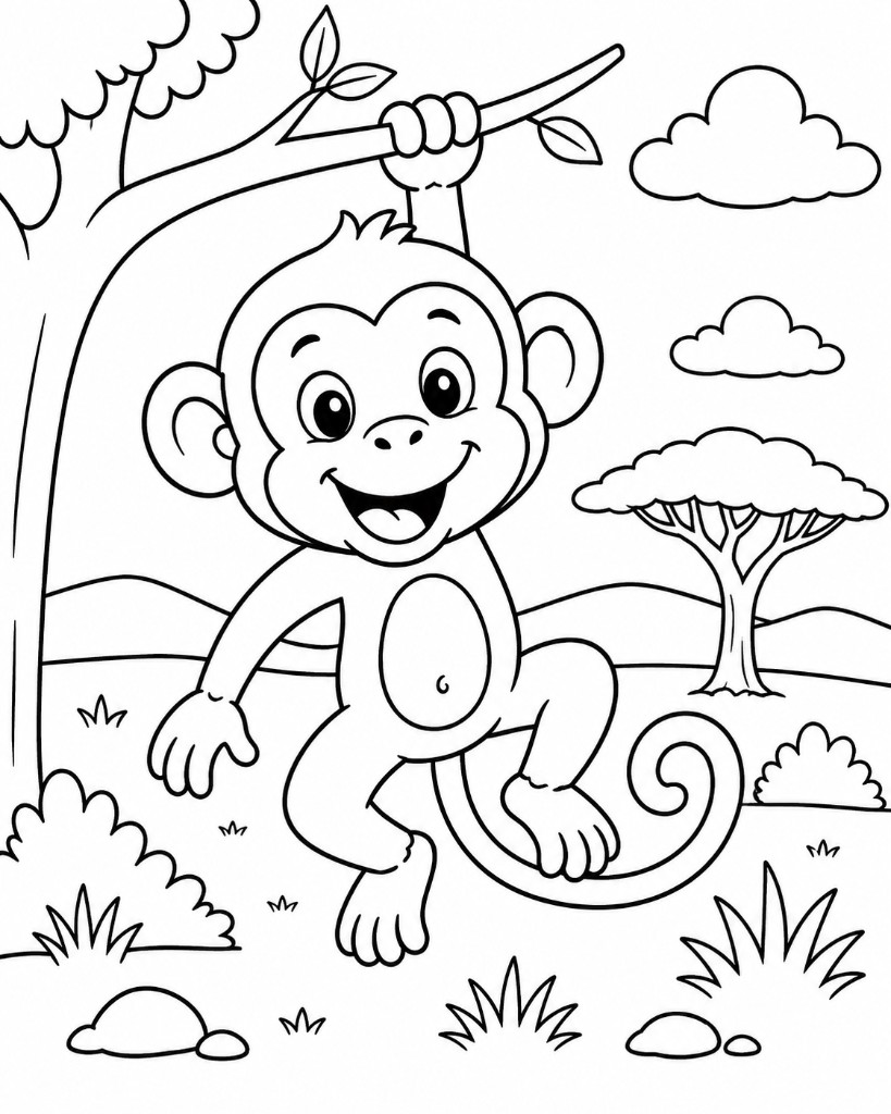 Exemplo: macaco na árvore